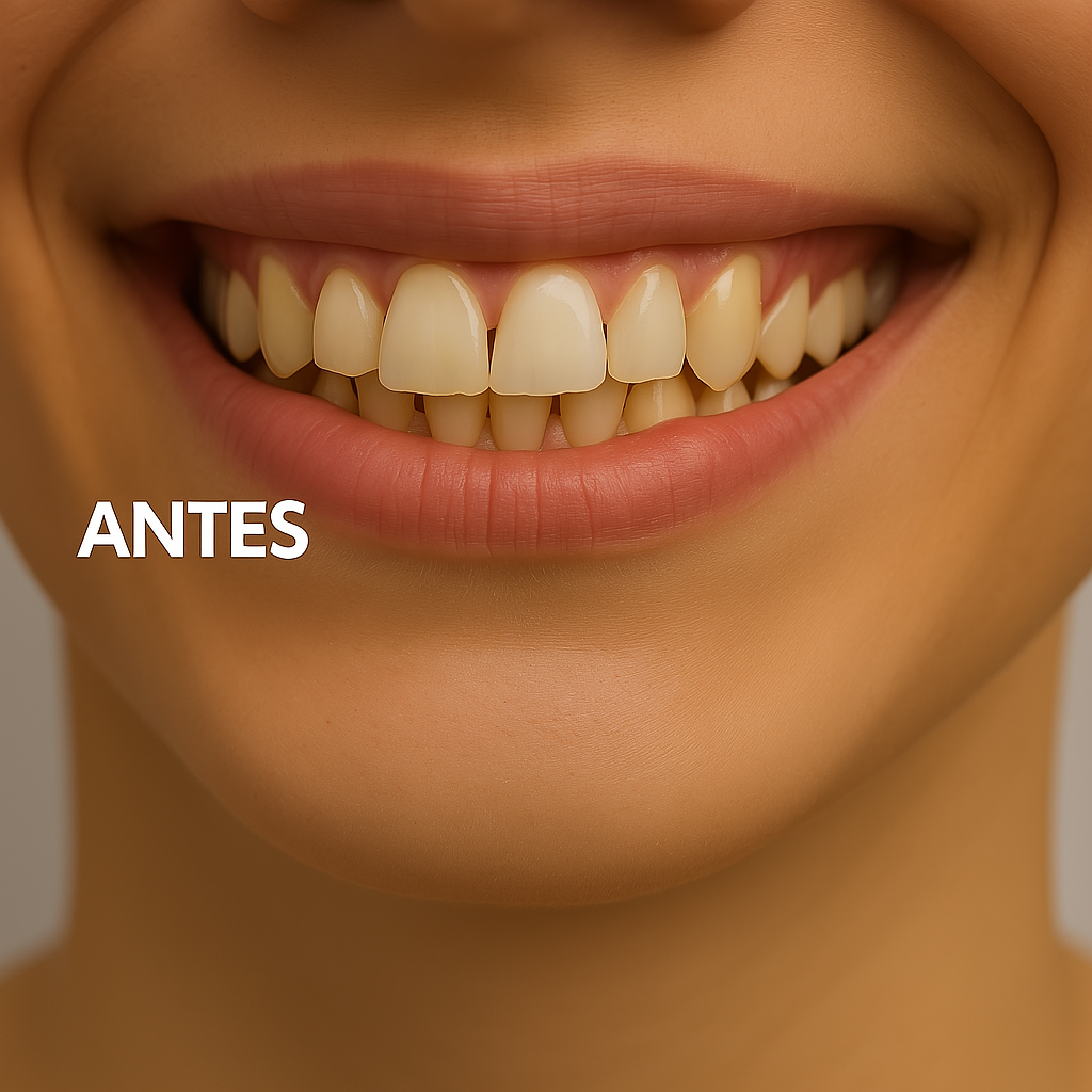 Antes das Lentes de Contato Dental