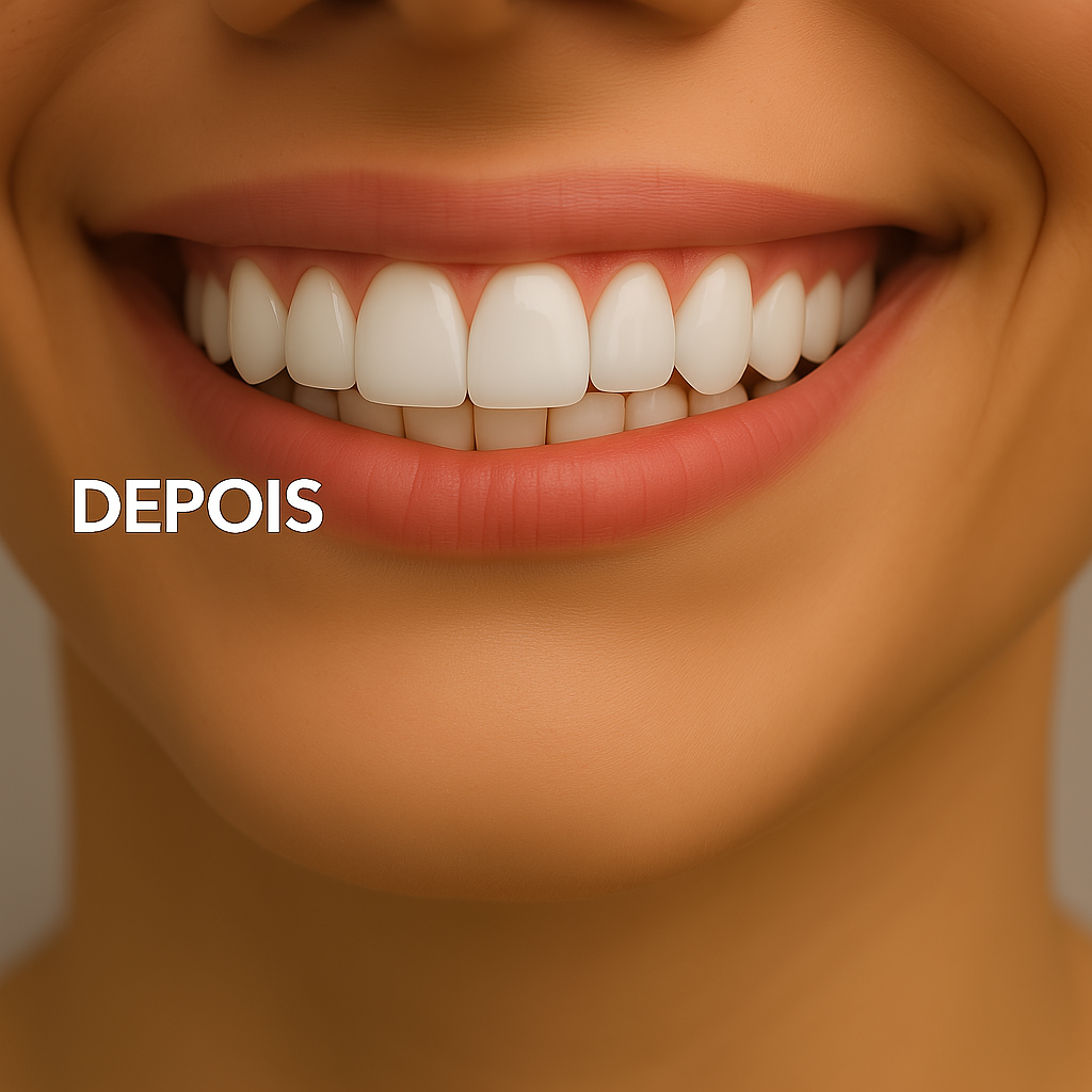 Depois das Lentes de Contato Dental